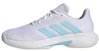 adidas Damen CourtjamControlTennis Tennisschuhe, FTWR White/Bliss Blue/FTWR White, 38 EU