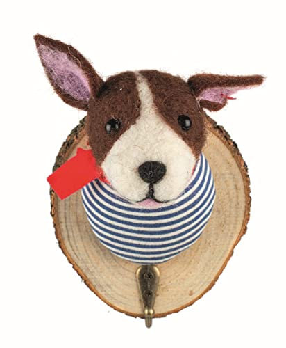 Baden Kleiderhaken Hund gestreift 14 cm