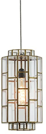 Light & Living Hängeleuchte Søstrene - Antik Bronze - Ø24cm | Rund - Klassisch, Luxus - Glas - Hängelampe & Pendellampe - Lampe Wohnzimmer & Schlafzimmer - Pendelleuchte Esstisch