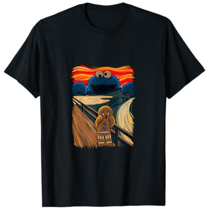 Cookie Muncher The Scream Munch Monster Witz T-Shirt