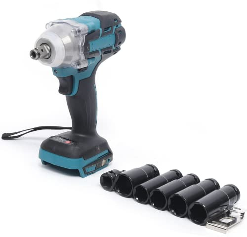 Frederimo Elektro-Schlagschrauber, 18V 1/2'' 520Nm Schlüssel Power Tool mit LED-Licht Akku Bürstenloser Schlagschrauber