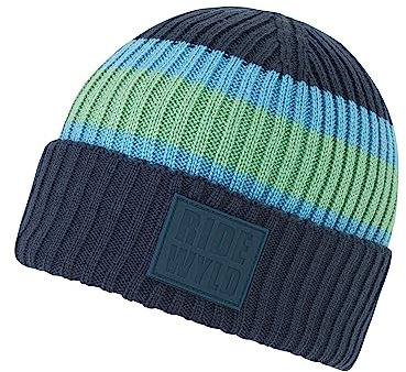 Ziener Herren Indri Mütze/warm, gestrickt, dreifarbig, Morning Blue, S