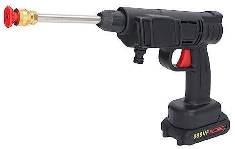 Hidrolimpiadora Sin Cable, Lavadora a Presión Portátil a Batería Recargable 450psi Hidrolimpiadora Eléctrica De Mano De Alta Potencia Para Limpiar El Suelo De La Valla Del Coche (Enchufe de la UE)