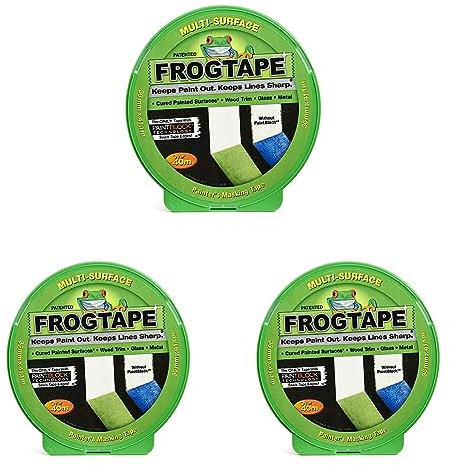 Frogtape Rouleau de ruban adhésif de masquage multisurface, 110137 (Lot de 3)