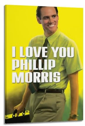 JEAM I Love You Phillip Morris Ästhetische Bilder Einzelzimmer Dekor Wohnheim Wanddekoration Kunst Poster, Albumcover Bild Dekor Poster 60 x 90 cm Rahmen Stil