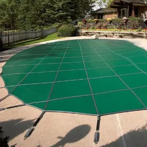 Bâche Piscine Creusée 10m 9m 8m 7m 6m 5m 4m 3m 2m Couverture Protection Piscine Maille Serrée Bâche Piscine Hivernage Ronde pour Piscines dans la Maison, Le Jardin, l'Hôtel, l'Ingénierie,33ft/10m
