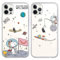 nurkorki [2 Pack] Coque Apple iPhone 12 Pro Max 6,7'',Etui Transparente Silicone Gel TPU Souple Cover Cute Snoopy Animato Disegni Motif,Bumper Housse de Protection iPhone 12 Pro Max,Sweet 1