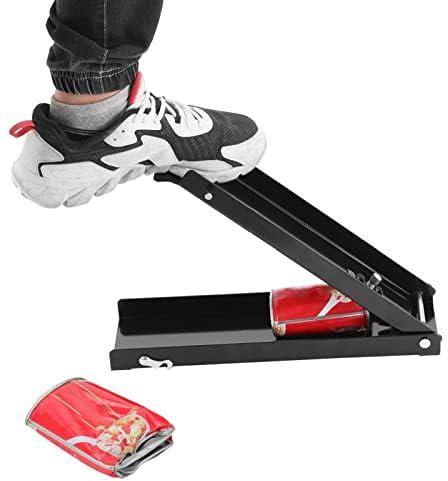 Youyijia Can Crusher for Recycling Crushes 16oz and 500ml Cans Plastic Bottle Foot Operated Can Crusher - Heavy Duty Industrial Smasher Cans Bottles