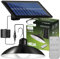 Lumiled Solarlampe Pendelleuchte, Hängelampe für Außen Hängend, Solar Lampe Outdoor IP44 2200mAh Kronleuchter Solar Hängeleuchte für Garten Terrasse Balkon Pavillon Neutralweiß 4000K