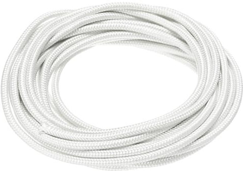 sourcing map Cavo elettronico da 5 metri, 17 AWG, cavo flessibile in mica, isolato a 500 gradi Celsius, resistente alle alte temperature, per lampada, caldaia, riscaldatore, bianco