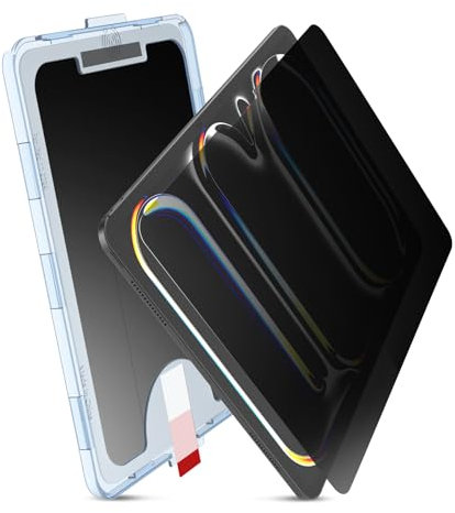 MOBDIK 1 Stück Sichtschutz Schutzfolie für iPad Pro 11 Zoll M5 2025 / M4 2024, Anti-Spy, 9H Härte Schutzglas Displayfolie, EZ Kit