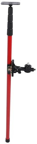 Asta per Livello, Asta Telescopica per Montaggio a Livello Regolabile con Stabilizzatore Universale con Interfaccia 6 Mm 15,2 Mm, Asta di Montaggio Livellatore