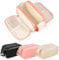 HERYEBING Trousse Maquillage Grande Capacité Trousse de Toilette, Vanity Femme, Trousse de Maquillage avec Imperméable PU, Sac Cosmétique Organisateur de Voyage avec Poignée (Rose)