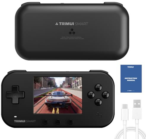 Retro Handheld Game Console for Trimui Smart Pro, Open Source Retroarch System WiFi 4.0 BT Handheld Console, 2.4 Inch IPS 64G TF Card & 1000+ Games 27+ Simulators Handheld Emulator Console