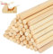 50 Stück Holzstäbe Holzstange, 30cm x 6mm Birkenholz Bastelstäbe, Birkenholz Holzstäbe zum Basteln, Holzstab Rundstäbe Holzstäbchen, Hochwertige Unvollendet Bastelstäbe Runder Stock (Bambus)