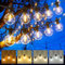Zuske 30M Lichterkette Außen Strom, dimmbare Lichterkette Outdoor mit 30+2 G40 Glühbirnen, IP65 Wasserdicht Lichterkette für Garten Partys Balkon Hochzeit (Warmgelb, Warmweiß, Neutralweiß, Kaltweiß)