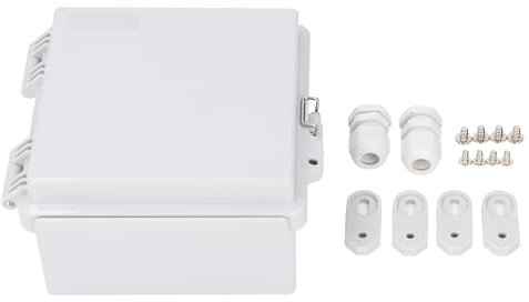 Water Prevention Junction Box, Outdoor Electrical Box, Plastic Enclosure for Electrical Project, IP67, 5.91 x 5.91 x 3.54 Inch, for Lighting Pump Control, Power Supply