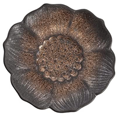 ABOOFAN 1pièce Tasse Céramique avec Plateau Fer Doré sous Vintage pour Tasse à Thé Accessoire De Cérémonie du Thé Design Élégant Et Rétro