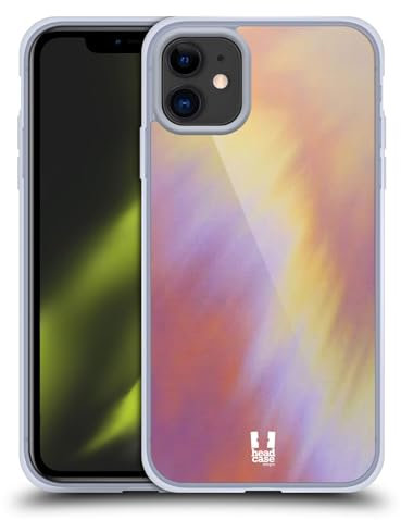 Head Case Designs Violett Batiken Gelhülle [Militärischer Schutzgrad] Kompatibel Mit Apple iPhone 11 Und Kompatibel Mit MagSafe
