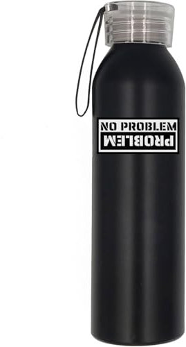 Pochoir léger avec bouchon à vis pour bouteille d'eau avec bande noire