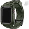 Fullmosa Bracelet Compatible avec Apple Watch 46mm Series 10, bracelet iWatch en TPU robuste, de qualité militaire, anti-chocs, avec protecteur d'écran pour homme et femme (46mm, armée vert)
