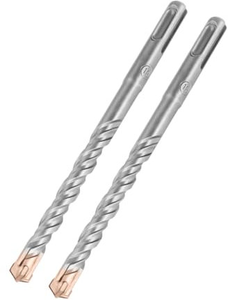 Hilpaty Hammerbohrer SDS Plus Betonbohrer 10x160mmx2, Professionell Steinbohrer mit 4 Hartmetall Schneiden für Bohren in Stein, Beton, Naturstein, Ziegelmauer