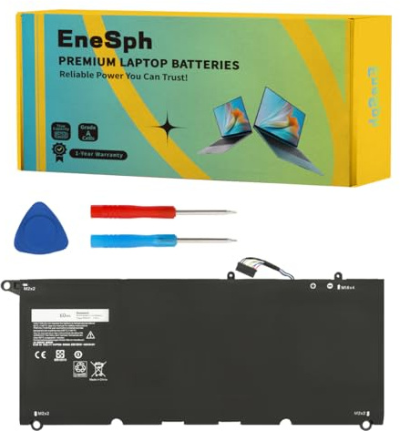 EneSph 60Wh PW23Y TP1GT RNP72 Laptop-Akku für Dell XPS 13 9360 P54G002 13-9360-D1605G 13-9360-D1605T 13-9360-D1609 13-9360-D1609G 13-93660-D1609G 13-93660-D1609G 13-9360-D1505G 13-9360-D1805T