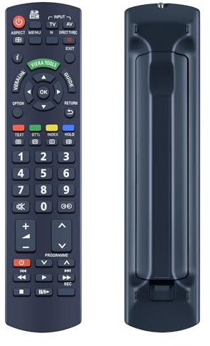WKOLF N2QAYB000328 - Telecomando di ricambio per N2QAYB000986, adatto per TV CD a LED Panasonic N2QAYB000986, N2QAYB000328, N2QAYB000353, N2QAYB000428, N2QAYB00045455555 TX-P42 G20B TX-P42S30B