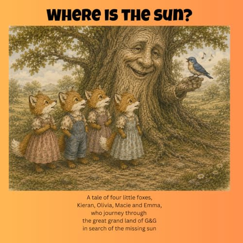 Where is the Sun?: A tale of four little foxes, Kieran, Olivia, Macie and Emma, who journey through the great grand land of G&G in search of the missing sun