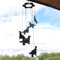 Profiles Windspiel mit Cocker Spaniel aus Metall