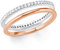 s.Oliver Ring 925 Sterling Silber Damen Ringe, mit Zirkonia synth., Bicolor, Kommt in Schmuck Geschenk Box, 2021016