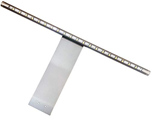 Loops 1 Pack | Over Cabinet LED Light & Driver Kit | Aluminium & Cool White | Kitchen Cupboard Downlight | Bathroom Make-Up Mirror Spotlight | Wardrobe Draers & Unit Lighting | Overhang Reading Lamp