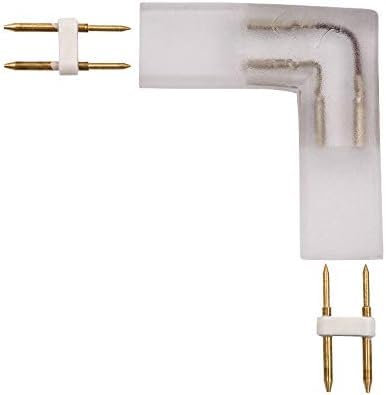 XUNATA 3PCS 2Pin 4Pin LED-Streifen Verbinder ('L' Connector 2pin, 6MM)