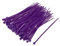 sourcing map Cable Zip Ties 100mmx2.5mm Self-Locking Nylon Tie Wraps Purple 300pcs