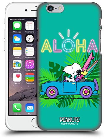 Head Case Designs Offizielle Zugelassen Peanuts Tropischer Surf Snoopy Aloha Disco Harte Rueckseiten Handyhülle Hülle Huelle kompatibel mit Apple iPhone 6 / iPhone 6s