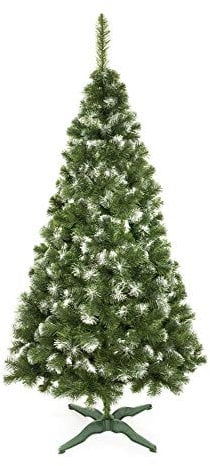 Lean Toys, Künstlicher Weihnachtsbaum, Kiefer, mit bemaltem Schnee, auf einem Stativ, modularer Aufbau, Polyethylen, 250 cm²