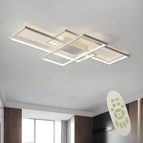 Diossad Plafoniera Led Soffitto Moderna,Dimmerabile Plafoniera Lampada Da Salotto Lampada Da Soffitto Led,Applica A Decorativa Soggiorno Camera Da Letto Cucina E Ufficio