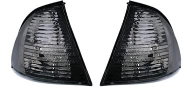 ARS Sport Intermitentes E46 Berlina Touring pre-restyling pilotos delanteros negros ahumados intermitencias delanteras negras ahumadas sedan ranchera familiar (ver modelos compatibles en descripción)