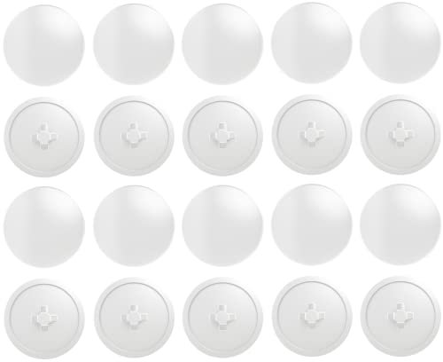 cyclingcolors 20x Cache vis Plastique Blanc pour tête cruciforme pozidriv pz3 Capuchon Bouchon Protection Meuble