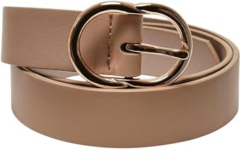 Urban Classics Unisex TB5212-Small Ring Buckle Belt Gürtel, beige/Gold, L