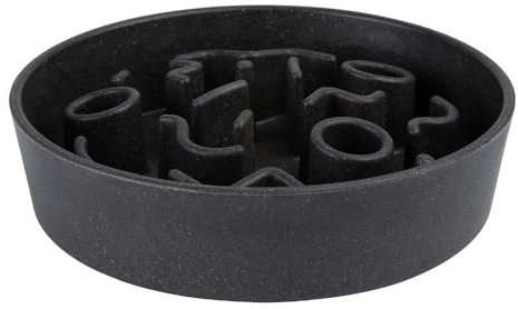 District 70 - Bamboo Dog Slow Feeder - Dark Grey - ø 28 cm