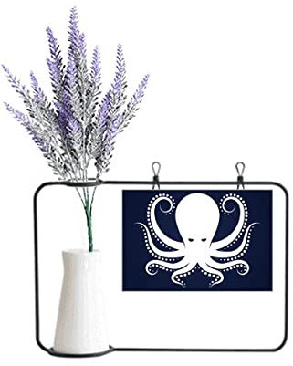 no/no Octopus Marine Life Black White Pattern Artificial Lavender Flower Vase Bottle Card