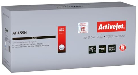 Activejet ATH-59N toner (replacement for HP 59A CF259A; Supreme; 3000 pages; black)- Without chip