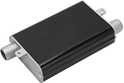Eberspacher Auspuff Standheizung Auspuff Schalldämpfer 24mm Standheizung Auspuff Schalldämpfer Aluminiumlegierung Gerade Heizung Schalldämpfer für Eberspacher Airtronic D2 D4 D4S (Schwarz)