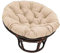 Papasan Kissen, Papasan Stuhlkissen, Outdoor Papasan Stuhl, Papasan Hängender Korbstuhl Pad Weich Verdickte Schaukel Papasan Stuhlkissen Outdoor (Color : Khaki, Size : 80 * 80cm)