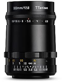 TTArtisan 100 mm F2.8 (Bubble Bokeh) Metallgehäuse, kompatibel mit M42-Halterung, Schwarz