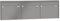 RENZ/Quadra / 3er Aufputz-Briefkastenanlage Wand-Briefkasten/RAL-Farbe 9007 Volumen 12 L/Dein-Briefkasten.de