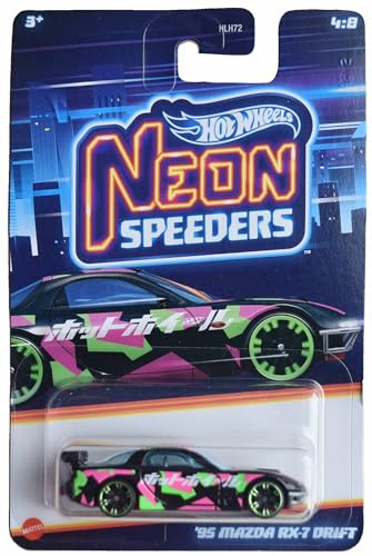 Mattel Hot Wheels '95 Mazda RX-7 Drift, Neon Speeders 4/8