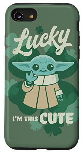iPhone SE (2020) / 7 / 8 Star Wars Mandalorian Grogu Lucky I’m This Cute Green Case