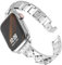 CHANCHY 38mm 40mm 41mm 42mm(Series 10) für Apple Watch Armband,Damen Edelstahl Diamant Strass Armband Metallarmband für iWatch Series 10/9/8/7/6/5/4/3/2/1/SE, Silber